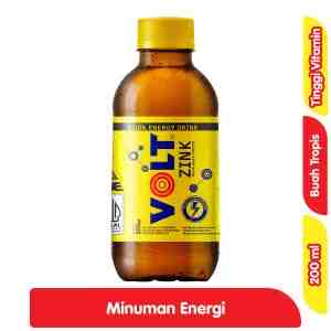 Volt Zink Minuman Energi Soda Buah Tropis 200 ml - Volt Zink Minuman Energi Soda Buah Tropis 200 ml