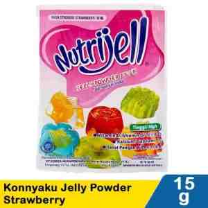 Nutrijell Konnyaku Jelly Powder Strawberry 15g - NUTRIJELL,KONNYAKU JELLY POWDER STRAWBERRY 15g PCK