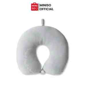 Classic Dual Color Neck Pillow Gray - Bantal leher dual color gray, lembut - Dual color
