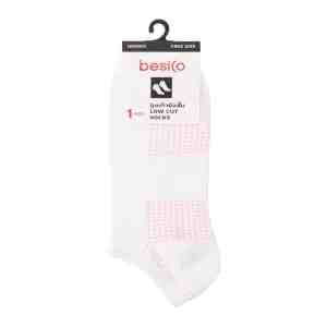 GD3 BESICO Low Cut Socks Model. GD3 WhitePink Color