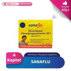 Sanaflu Membantu Mengatasi Gejala Flu 4 Kaplet - STRIP