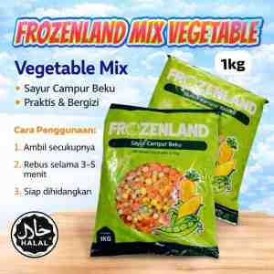 FrozenlandHomemade Alika Mix Vegetable 1kg - produk sayuran beku campuran yang dirancang untuk