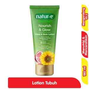 Natur-E Skin Start Lotion Pelembap Tubuh Nourish  Glow 180 ml - Natur-E Skin Start Lotion Pelembap Tubuh Nourish