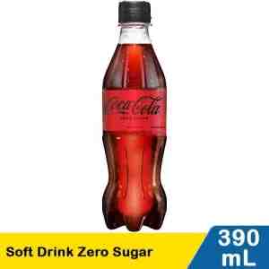 Coca Cola Soft Drink Zero Sugar 390ml - COCA COLA,SOFT DRINK ZERO SUGAR 390mL PET