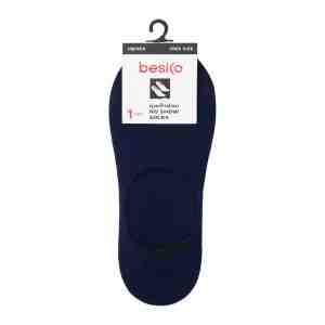 GD2  BESICO No Show Socks Model. GD2 Navy Color