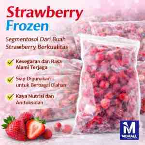 Strawberry Frozen 1 Kg - produk buah stroberi segar yang telah melalui pros