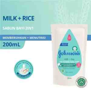 Johnsons Baby Hair  Body Bath Milk  Rice 200 Ml - JOHNSONS,BABY HAIR  BODY BATH MILK  RICE 200 mL
