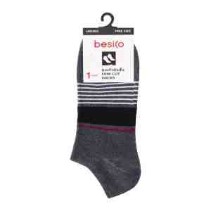 GD4  BESICO Low Cut Socks Model. GD4 Grey Color
