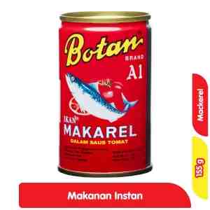 Botan Sarden Mackerel Saus Tomat Kaleng 155 g - Botan Sarden Mackerel Saus Tomat Kaleng 155 g