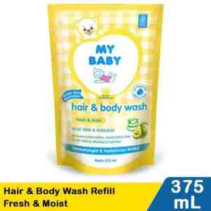 My Baby Hair  Body Wash Refill Fresh  Moist 375ml - MY BABY,HAIR  BODY WASH REFILL FRESH  MOIST 375m