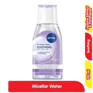 Nivea Micellar Water Pembersih Makeup Soothing 125 ml - Nivea Micellar Water Pembersih Makeup Soothing 125