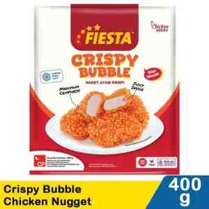 Fiesta Crispy Bubble Chicken Nugget 400g - FIESTA,CRISPY BUBBLE CHICKEN NUGGET 400g PCK