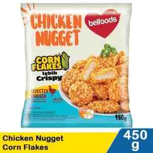 Belfoods Chicken Nugget Corn Flakes 450g - BELFOODS,CHICKEN NUGGET CORN FLAKES 450g PCK