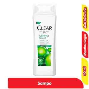 Clear Sampo Anti Ketombe Menthol Segar 110 ml - Clear Sampo Anti Ketombe Menthol Segar 110 ml