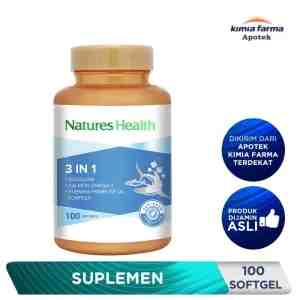 Natures Health Squalene  Omega  Epo 3 In 1 100 Kapsul  Suplemen  Kimia Farma - Natures Health Squalene  Omega  EPO 3 in 1...