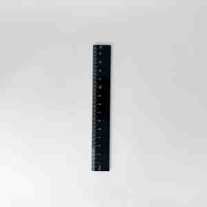 Narita  Double-Sided Plastic Ruler 92 Series, Black, 15cm - Measure precisely with the Narita Double-Sided Pla