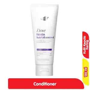 Dove Biotin Conditioner Rambut Rontok  Kulit Kepala Kering 135 ml - Dove Biotin Conditioner Rambut Rontok  Kulit Kepa