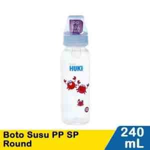 Huki Baby Botol Susu Pp Sp Round 240ml - HUKI BABY,BOTOL SUSU PP SP ROUND 240mL PCS