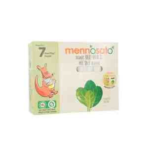 Mennosato Organic Spinach Baby Noodle 200g - Made from organic spinach, these baby noodles are