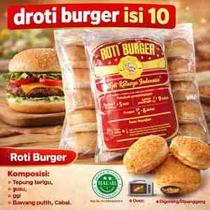 Droti Burger Isi 10 - Tekstur  Rasa Roti burger memiliki tekstur yang