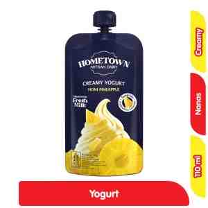 Hometown Creamy Yogurt Sunpride Honi Pineapple 110 g - Hometown Creamy Yogurt Sunpride Honi Pineapple 110