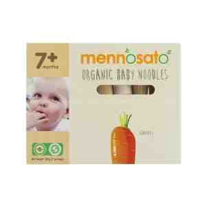 Mennosato Organic Carrot Baby Noodle 200g - Made from organic carrot, these baby noodles are s