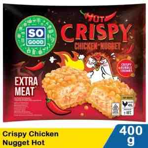 So Good Crispy Chicken Nugget Hot 400g - SO GOOD,CRISPY CHICKEN NUGGET HOT 400g PCK