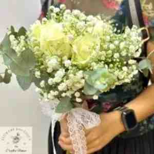 TCF1000 Fresh Flower Ileria Rose Wedding Bouquet