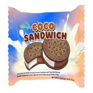 WONDERFUL ICE CREAM SANDWICH CHOCO  VANILLA 42G - WONDERFUL ICE CREAM SANDWICH CHOCO  VANILLA 42G
