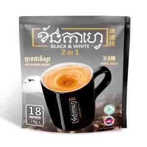 KHANCAFE BLACK AND WHITE 2IN1 324G 18 STICKS - KHANCAFE BLACK AND WHITE 2IN1 324G 18 STICKS