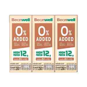 BEANWELL  UHT Soy Milk 0 Sugar Added 250 ml. x 3 units