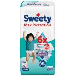 Sweety Max Protection Popok Celana Bayi XXL 32 pcs - Sweety Max Protection Popok Celana Bayi XXL 32 pcs