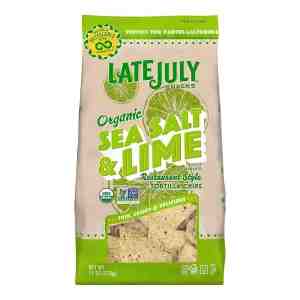 Late July Restaurant Style Tortilla Chips - Sea Salt  Lime 286g 1 pack