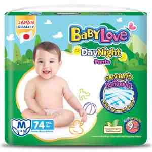 M 74 Baby Love Day Night M 74pcs - Baby Love Day Night Baby Diaper Pants Size M 74pcs