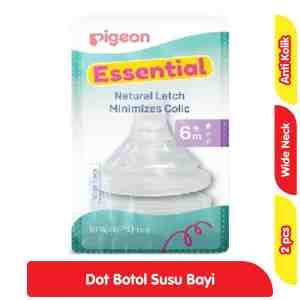 Pigeon Essential Dot Botol Susu Bayi Wide Neck 2 pcs - Pigeon Essential Dot Botol Susu Bayi Wide Neck 2 p