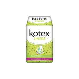 Kotex Liners Daily Fresh Unscented LongerWider 32S - Kotex Liners Daily Fresh Unscented LongerWider 32