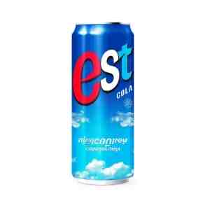 325 . EST Cola Soft Drink Can 325 ml.