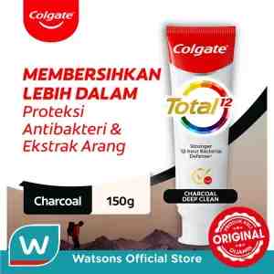 COLGATE TOOTH PASTE TOTAL CHARCOAL 150GR - COLGATE TOOTH PASTE TOTAL CHARCOAL 150GR