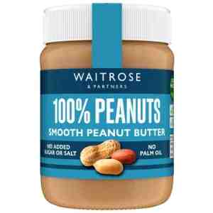 340 WR Peanut Butter Smooth - Waitrose Peanuts Smooth Peanut Butter 340g.