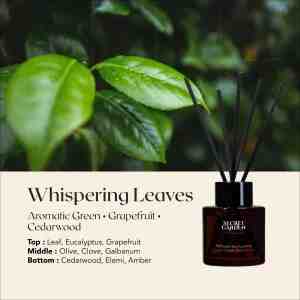 SECRET GARDEN AROMA REED DIFFUSER WHISPERING LEAVES 45ML - Whispering Leaves Leaves  Eucalyptus  Grapefruit
