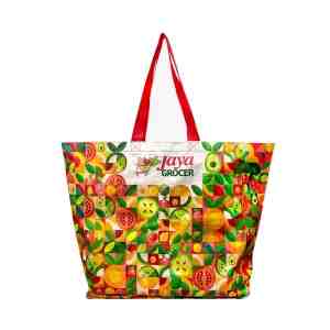 Jaya Grocer Mosaic Shopping Bag 1unit - A sturdy reusable bag designed for everyday shoppi