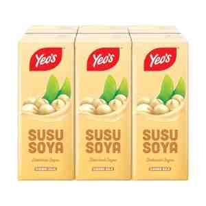 Yeos Soya Bean 250ml x 6 - Yeos Soya Bean 250ml x 6