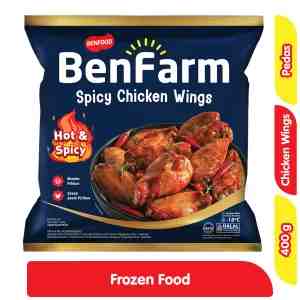 BenFarm Spicy Wings Ayam 400 g - BenFarm Spicy Wings Ayam 400 g