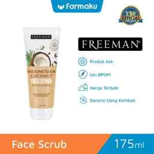 Freeman Face Scrub Exfoliating Indonesia Coconut Tube 175 ml - Freeman Indonesian Coconut Face Scrub adalah scrub
