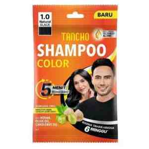 Tancho Sampo Pewarna Rambut Natural Black Sachet 20 ml - Tancho Sampo Pewarna Rambut Natural Black Sachet 2