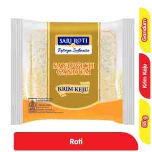 Sari Roti Sandwich Gandum Krim Keju 46 g - Sari Roti Sandwich Gandum Krim Keju 46 g