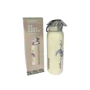 UZSPACE STAINLESS STEEL BOTTLE FROST WHITE 700ML - UZSPACE STAINLESS STEEL BOTTLE FROST WHITE 700ML
