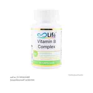 LIFE Vitamin B Complex Dietary Supplement Product 30 Capsules