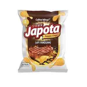 Japota Keripik Kentang Beef BBQ 68 gr - Japota Beef BBQ hadir sebagai camilan renyah denga