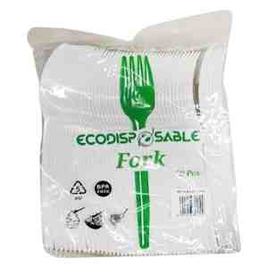 Eco Pp Party Fork White - 50pcs - 621609